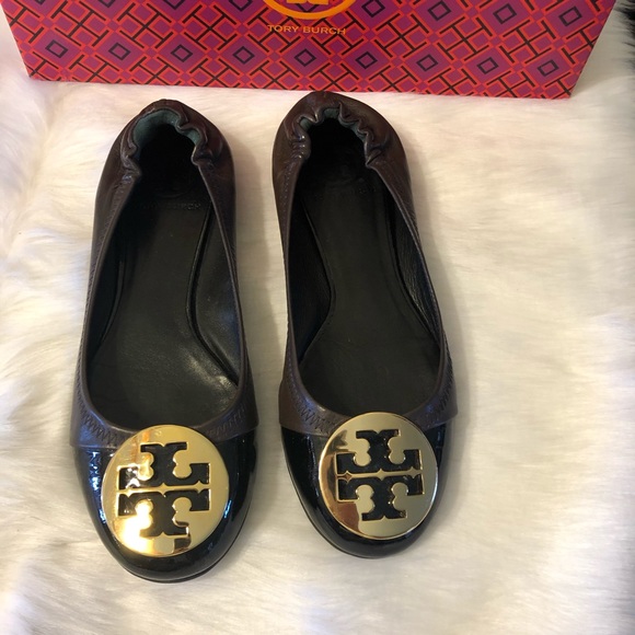 🔥HP🎉🌟Tory Burch Reva Capped Toe Flats - Picture 2 of 5